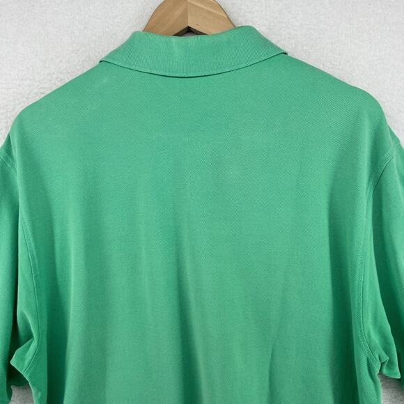 BRICKMANS Shirt XL MARTHAS VINEYARD Polo Golf Performance Pique Cotton Green - Picture 5 of 15